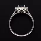 18ct White Gold Sapphire and Diamond Ring