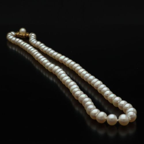 Re Strung Cultured Pearls Necklace image-4