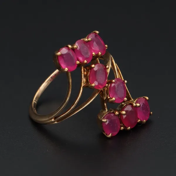 Gold Ruby Dress Ring