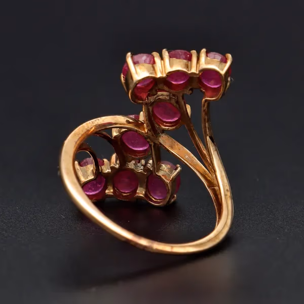 Gold Ruby Dress Ring