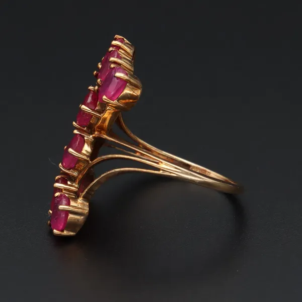Gold Ruby Dress Ring