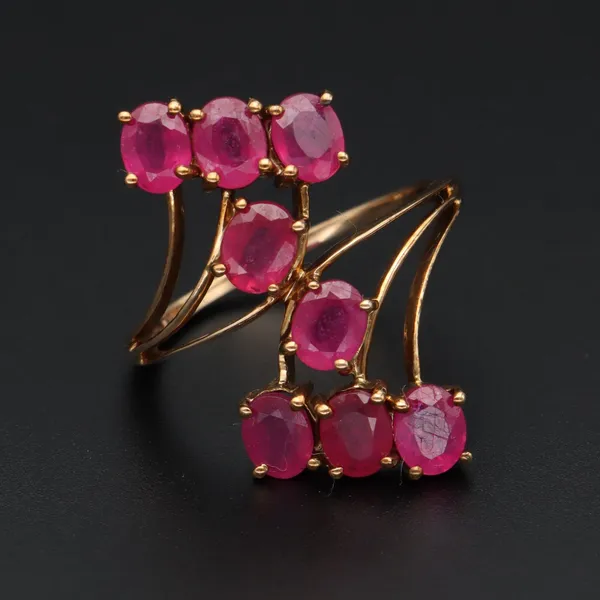 Gold Ruby Dress Ring