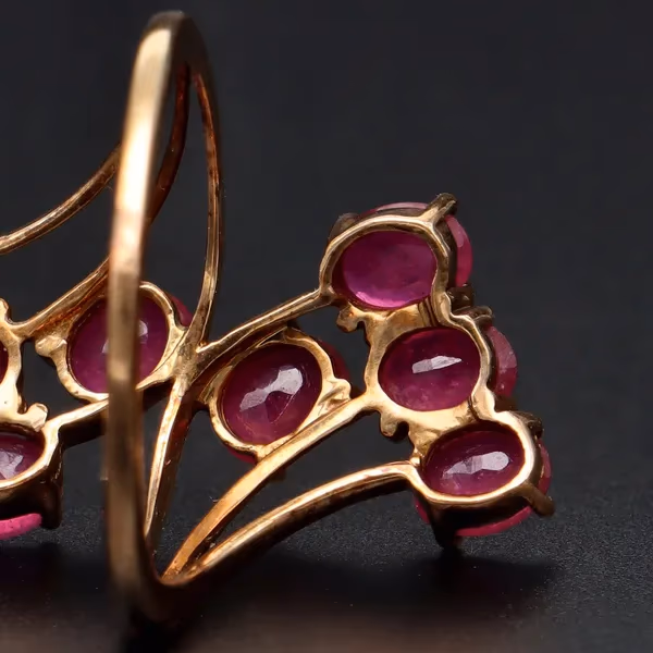 Gold Ruby Dress Ring