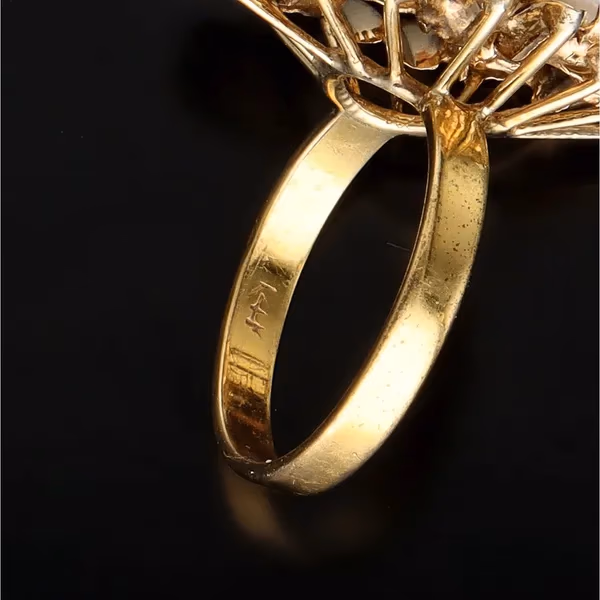 14ct Gold Vintage Opal Ring