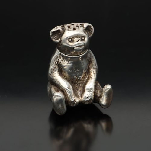 Unusual Novelty Silver Teddy Bear Pepper image-1
