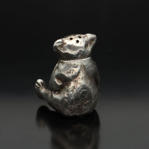 Unusual Novelty Silver Teddy Bear Pepper image-2