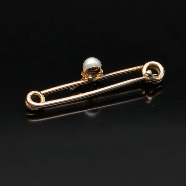 Diamond and Pearl Brooch