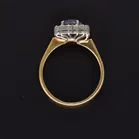 18ct Yellow Gold Blue Sapphire & Diamond Ring