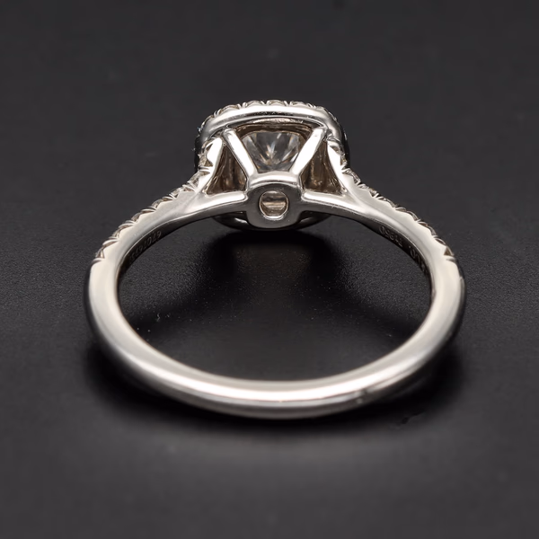 Tiffany & Co Platinum Soleste Double Halo Ring