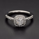 Tiffany & Co Platinum Soleste Double Halo Ring