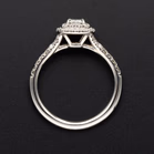 Tiffany & Co Platinum Soleste Double Halo Ring