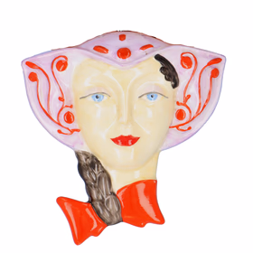 Rare Clarice Cliff “Dutch Girl” Wall Mask