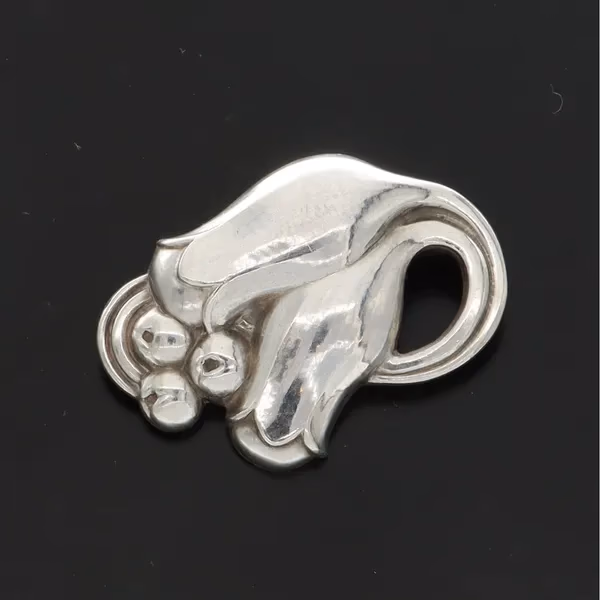 Georg Jensen Silver Tulip Brooch