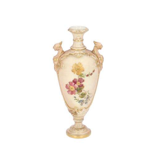 Early 20th Century Royal Worcester Miniature Vase image-1