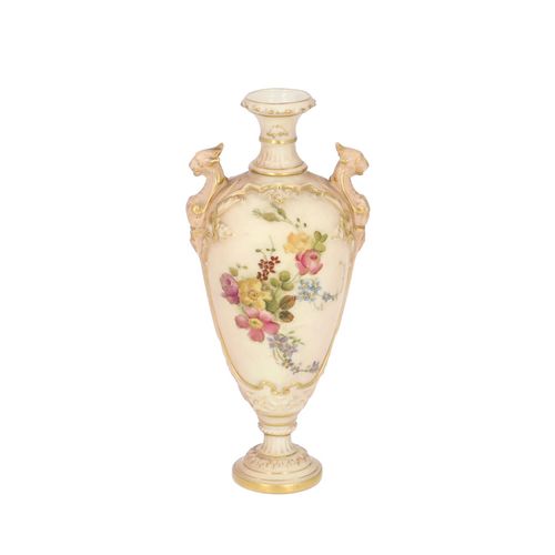 Early 20th Century Royal Worcester Miniature Vase image-2