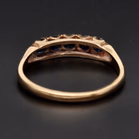 Retro 9ct Gold Multi Sapphire Ring