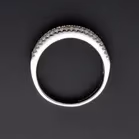 18ct White Gold Multi Coloured Sapphire and Diamond Ring