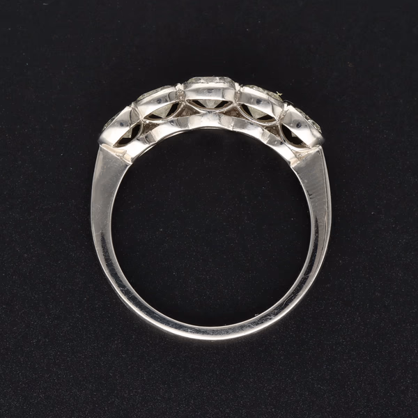 Platinum 5-Stone Diamond Ring