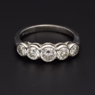 Platinum 5-Stone Diamond Ring