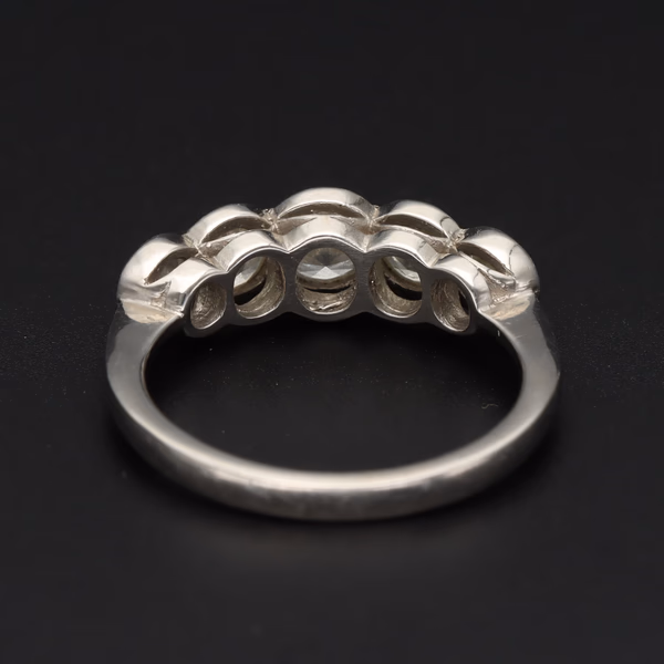 Platinum 5-Stone Diamond Ring