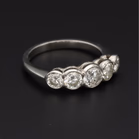 Platinum 5-Stone Diamond Ring