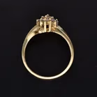 9ct Yellow Gold Amethyst & Diamond Dress Ring