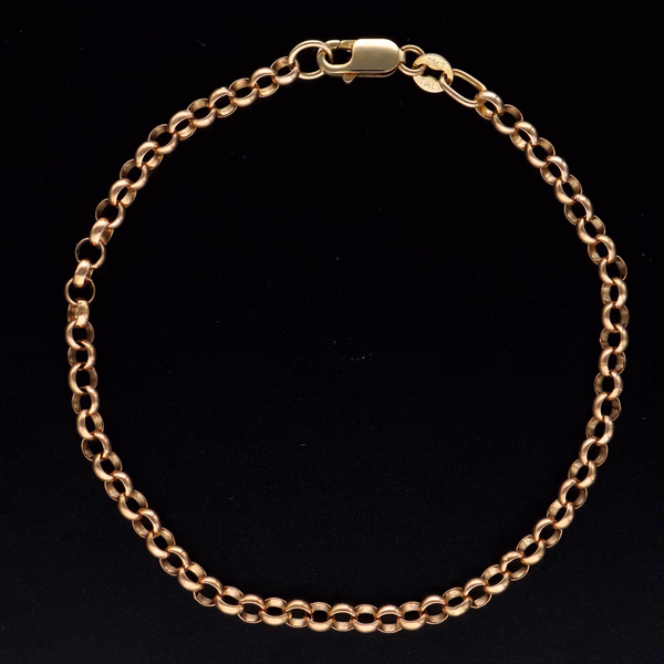 Classic 9ct Yellow Gold Belcher Chain Bracelet
