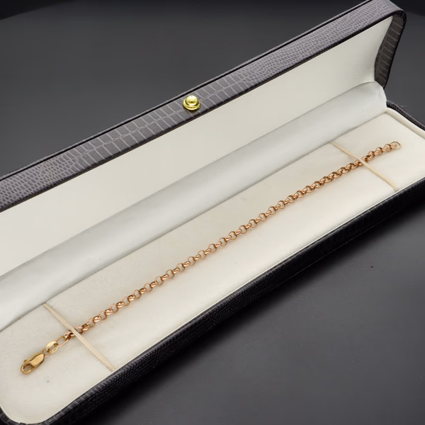 Classic 9ct Yellow Gold Belcher Chain Bracelet