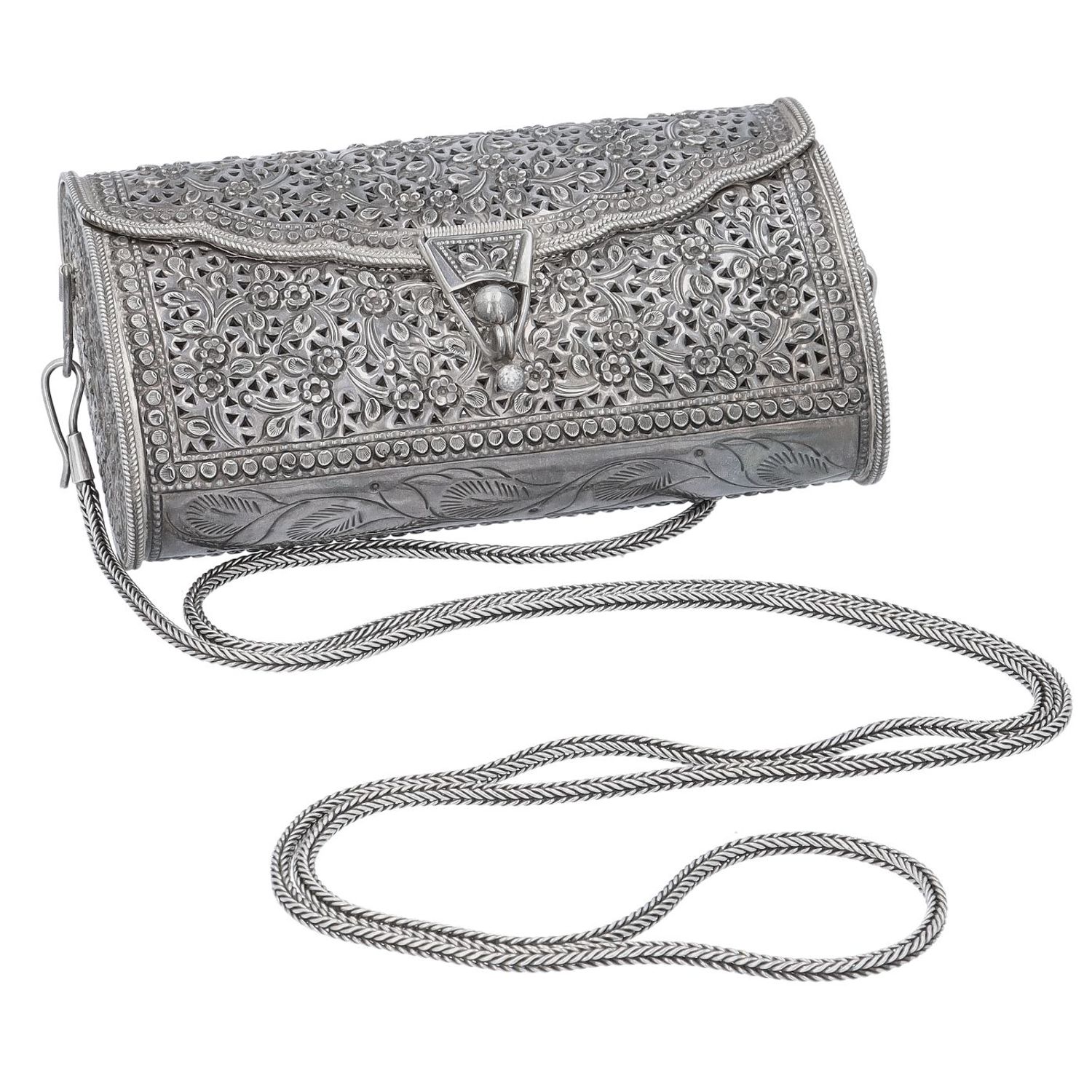 Pure silver store clutch purse