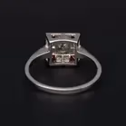 Platinum Ruby & Diamond Ring