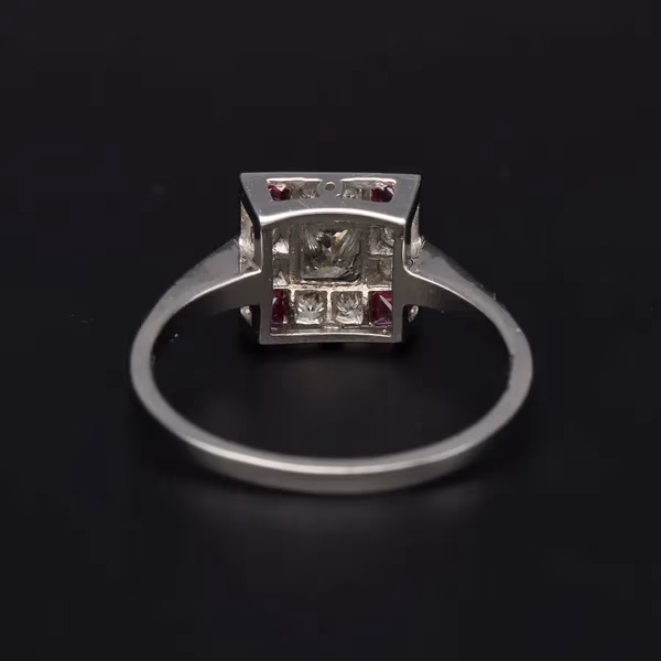 Platinum Ruby & Diamond Ring