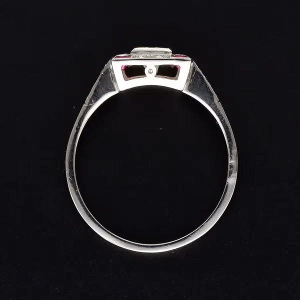 Platinum Ruby & Diamond Ring