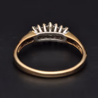 9ct Gold Emerald & Diamond Ring