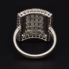 18ct White Gold Diamond Cluster Ring