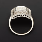 18ct White Gold Diamond Cluster Ring