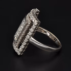 18ct White Gold Diamond Cluster Ring