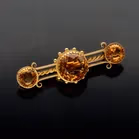 Antique 15ct Gold Citrine Brooch