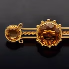 Antique 15ct Gold Citrine Brooch