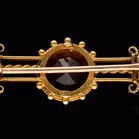 Antique 15ct Gold Citrine Brooch