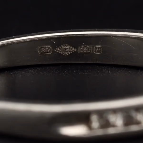 Platinum 0,25ct Diamond Ring
