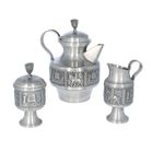 Vintage Snorre Norsk Tinn Pewter Teapot Set