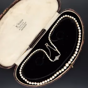 18ct Gold Scottish Freshwater Mussel Pearls Necklace
