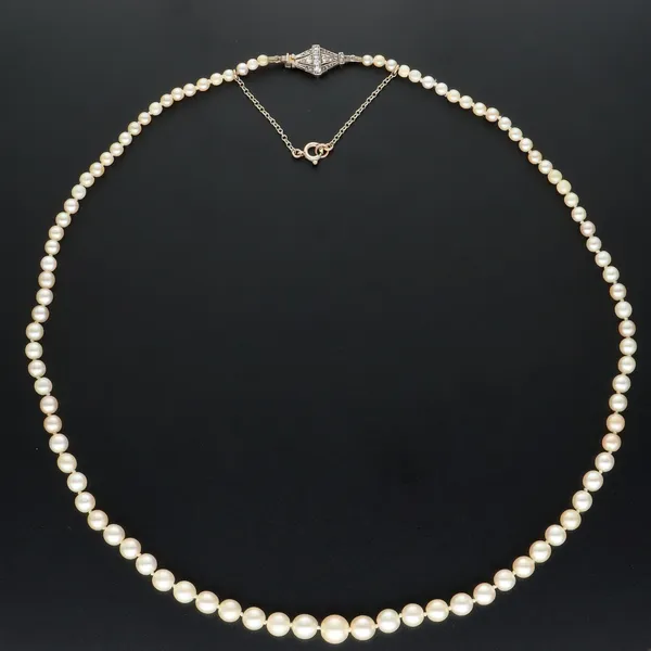 18ct Gold Scottish Freshwater Mussel Pearls Necklace