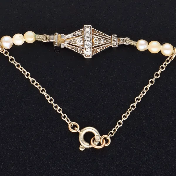 18ct Gold Scottish Freshwater Mussel Pearls Necklace