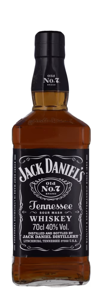 JACK DANIELS 40% Bourbon, Tennessee
