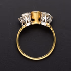 18ct Yellow Gold Sapphire & Diamond Ring