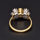 18ct Yellow Gold Sapphire & Diamond Ring