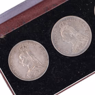 Victorian Silver Double Florin Set