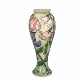 Moorcroft Collectors Club Sweet Pea Vase