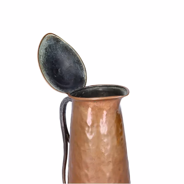 Pair of Rare Large Copper Jugs
